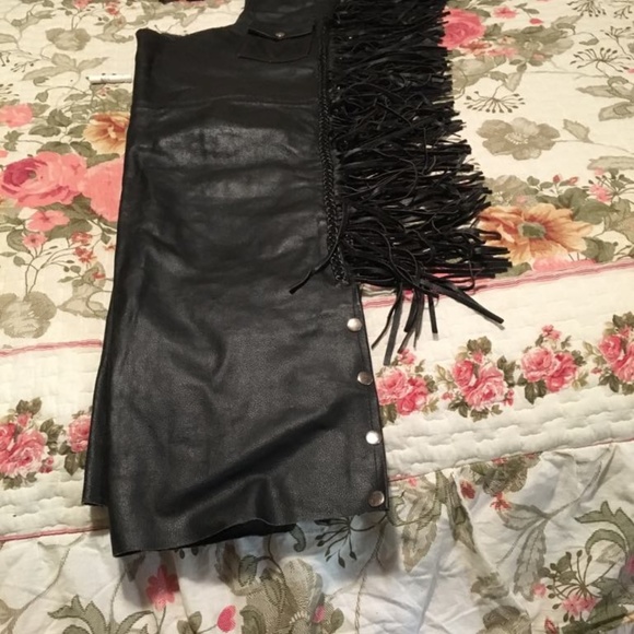 Womens Leather Chaps, size Large - Picture 5 of 8